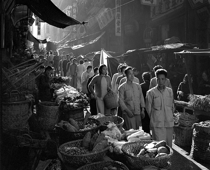 Das alte Hongkong in Schwarz und Weiß